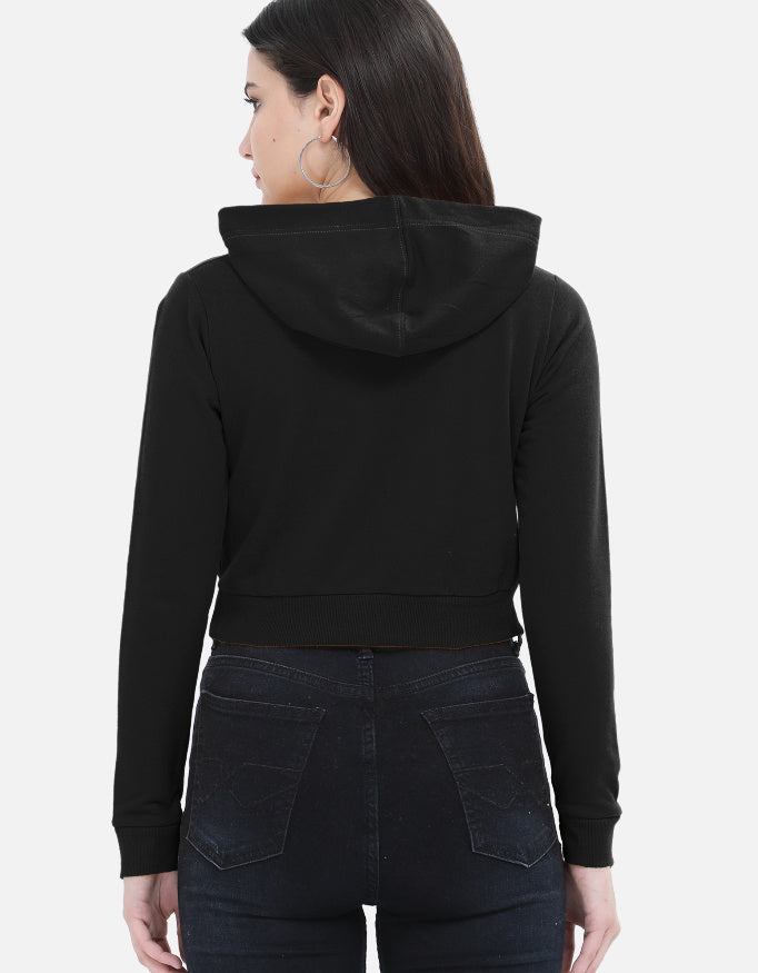 female cropped hoodie