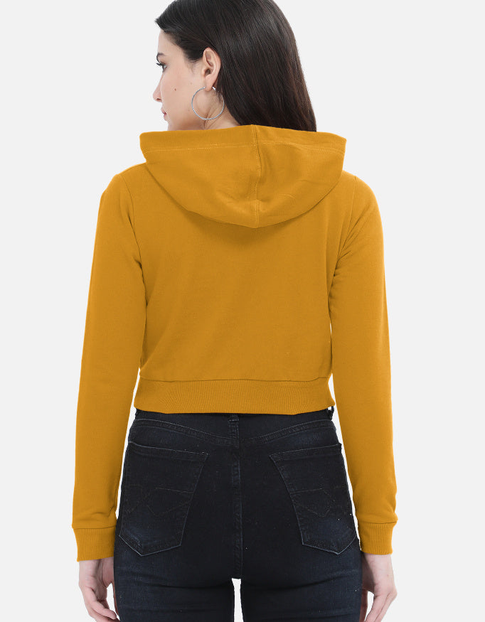 female cropped hoodie