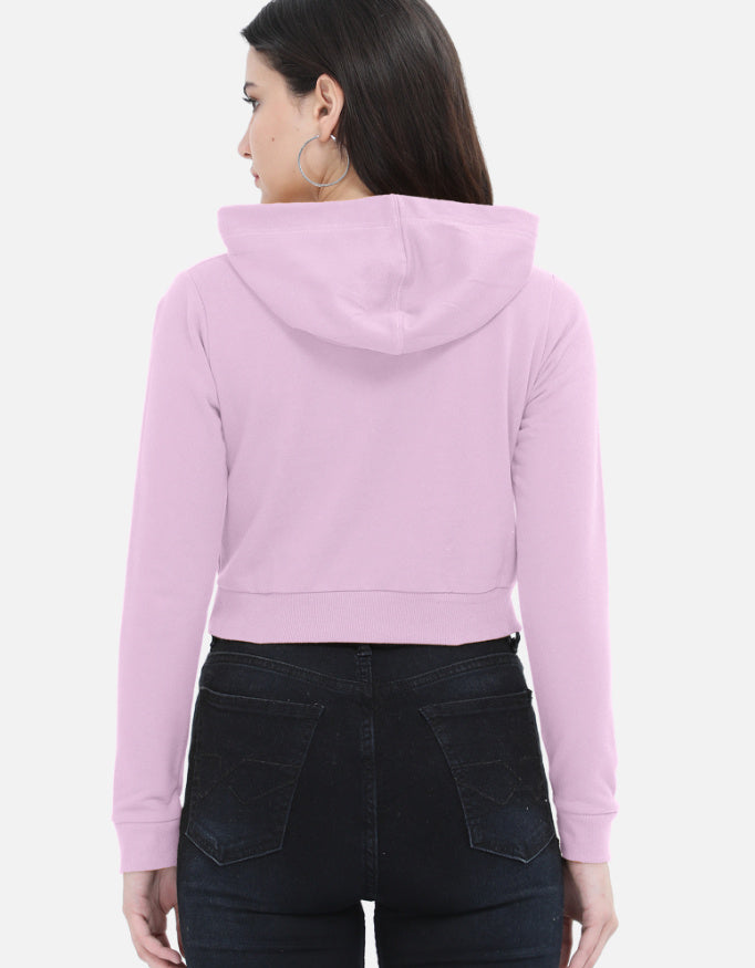 female cropped hoodie