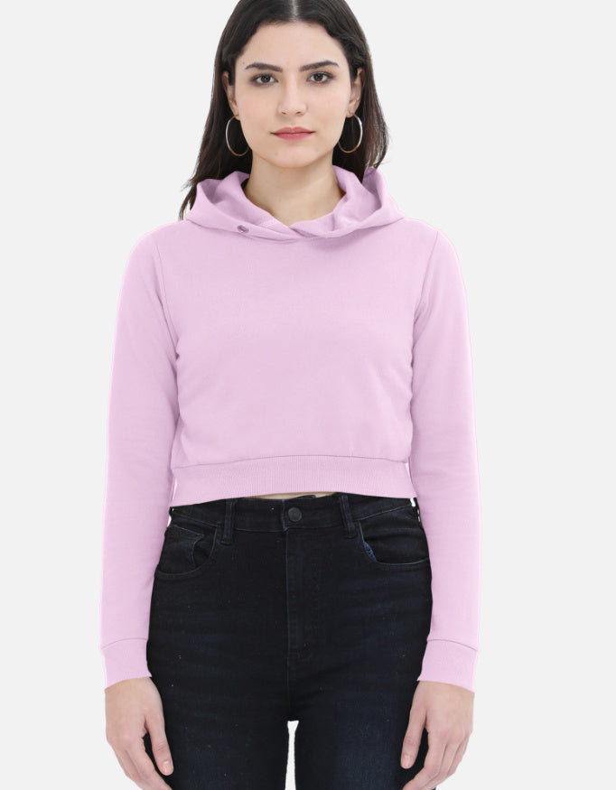 female cropped hoodie